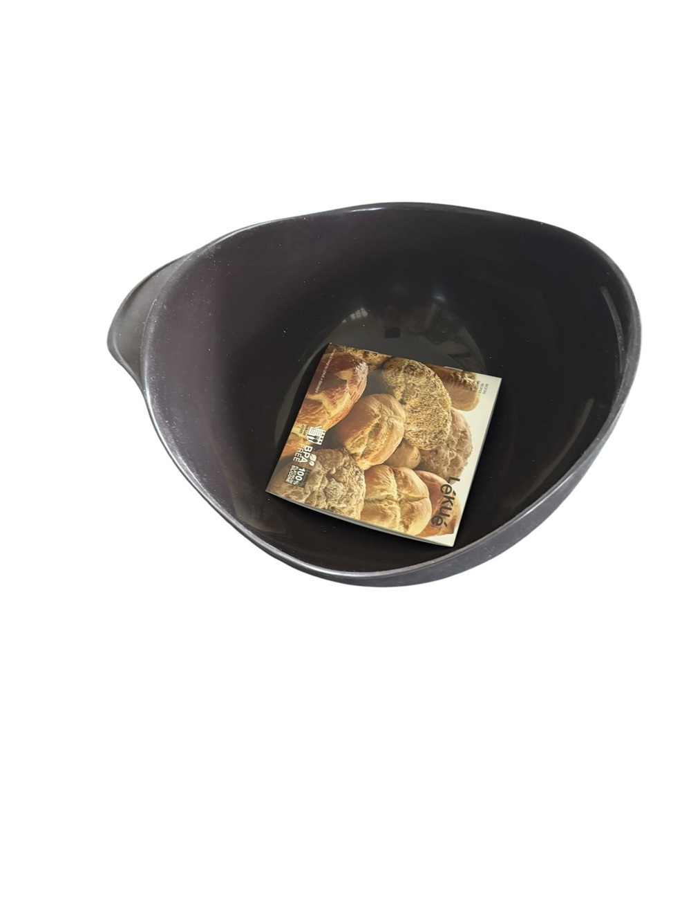 Lékué Platinum Silicone Bread Maker Brown W/Cookbook BPA Free